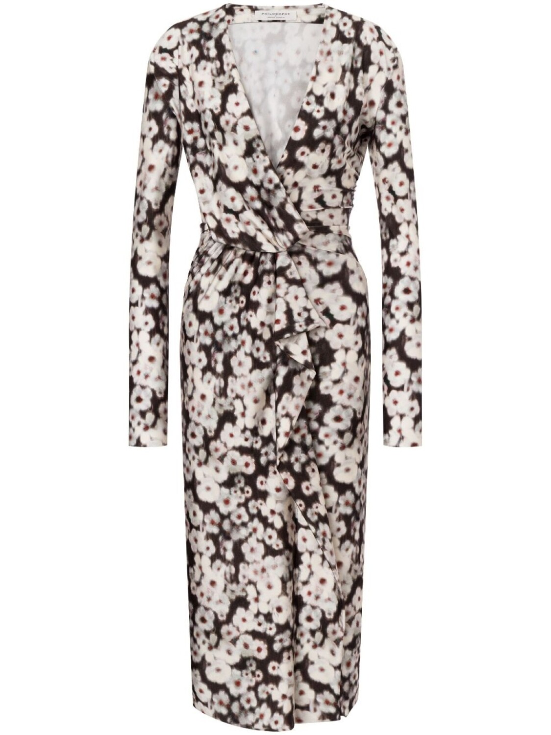 Philosophy Di Lorenzo Serafini платье с цветочным принтом, коричневый 
Philosophy Di Lorenzo Serafini платье с цветочным принтом, коричневый