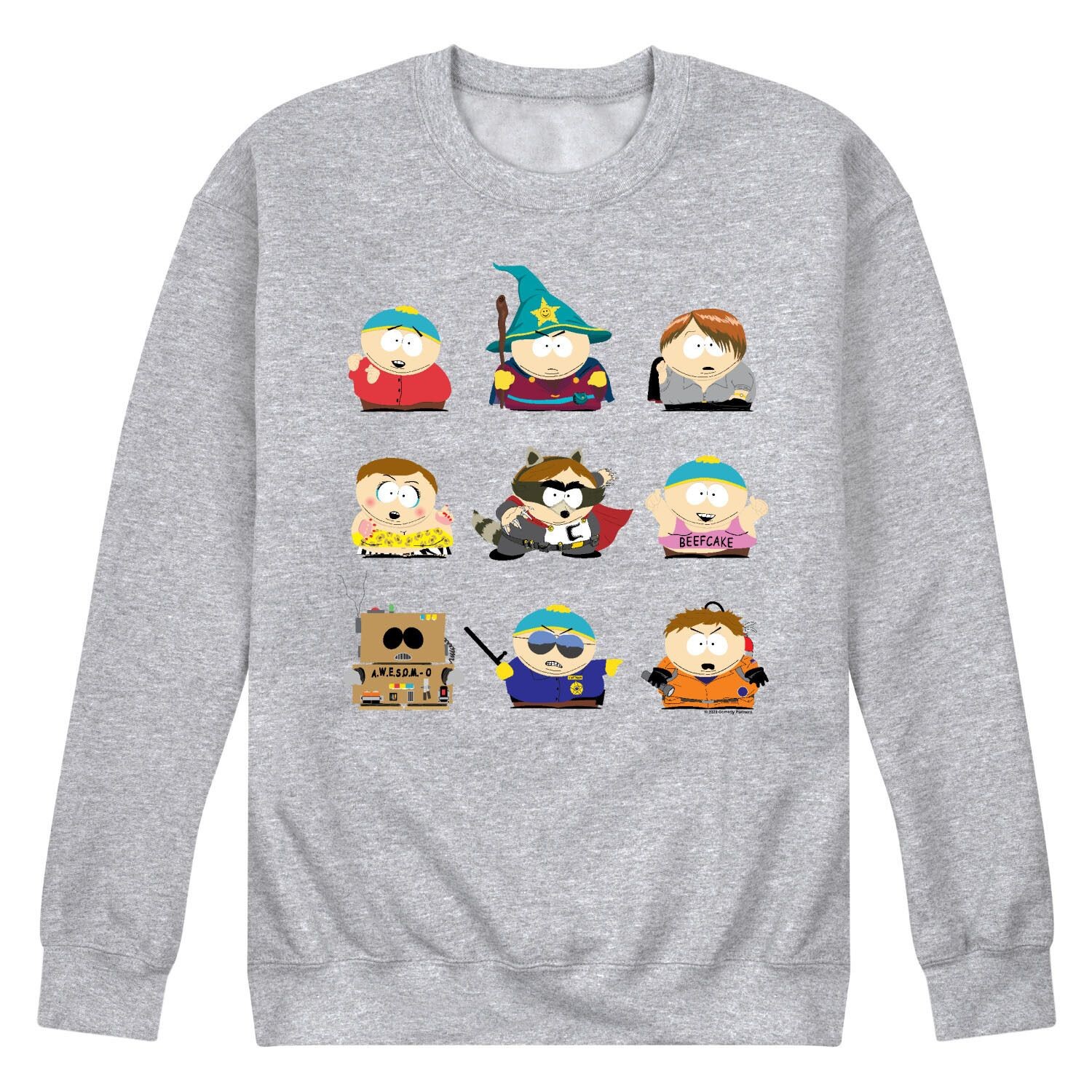 Мужской свитшот South Park Cartman Grid Licensed Character 
Мужской свитшот South Park Cartman Grid Licensed Character