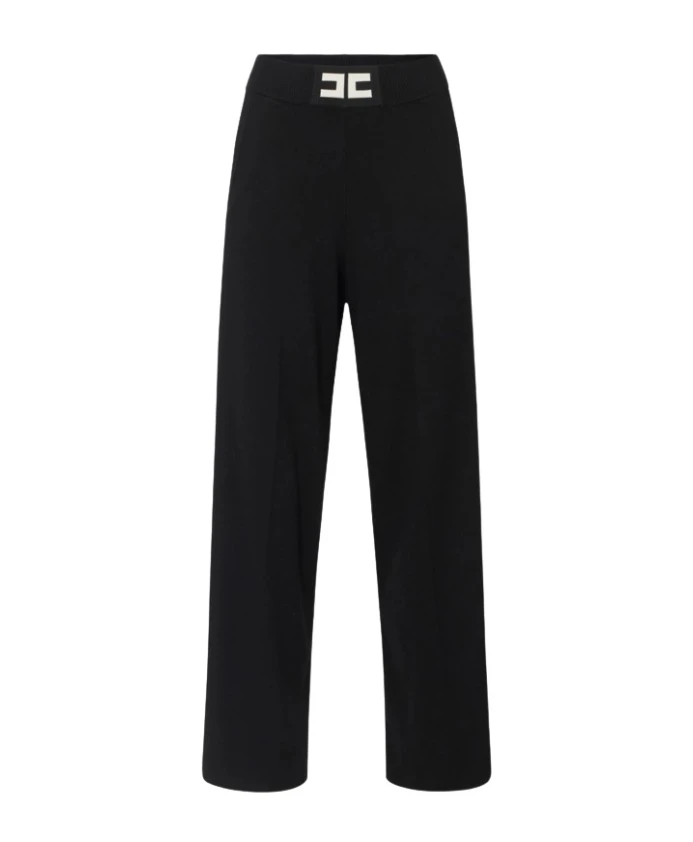 Элегантные вискозные брюки-палаццо Elisabetta Franchi, черный
Элегантные вискозные брюки-палаццо Elisabetta Franchi, черный