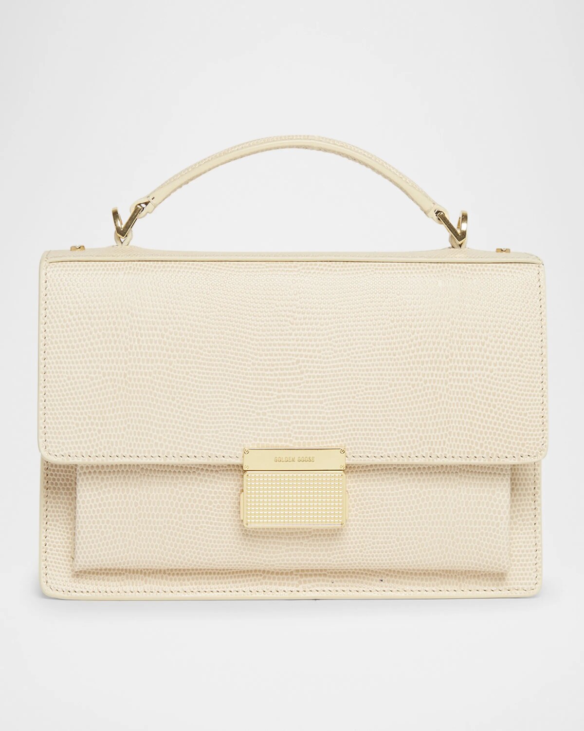 Кожаная сумка через плечо Venezia с тиснением под ящерицу Golden Goose, цвет Vanilla
Кожаная сумка через плечо Venezia с тиснением под ящерицу Golden Goose, цвет Vanilla