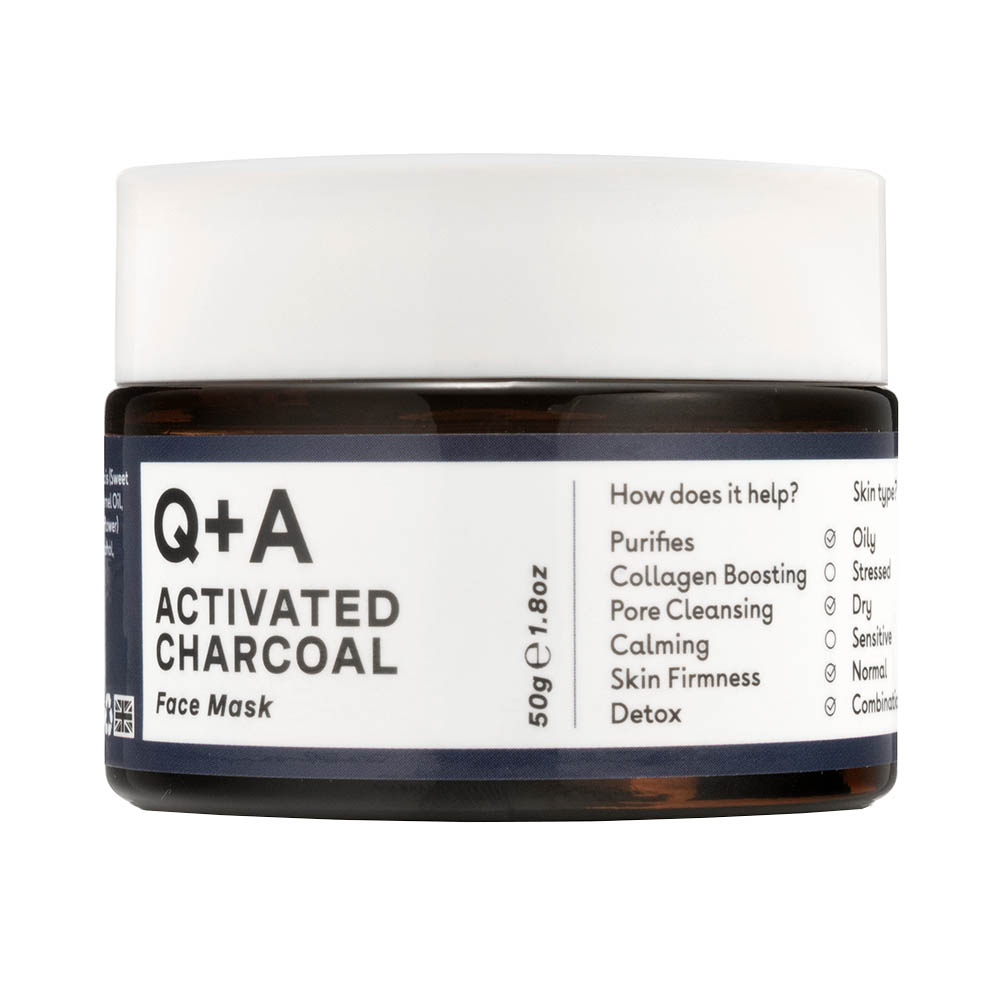 Маска для лица с активированным углем activated charcoal face mask Q+A, вес 50 гр. 
Маска для лица с активированным углем activated charcoal face mask Q+A, вес 50 гр.