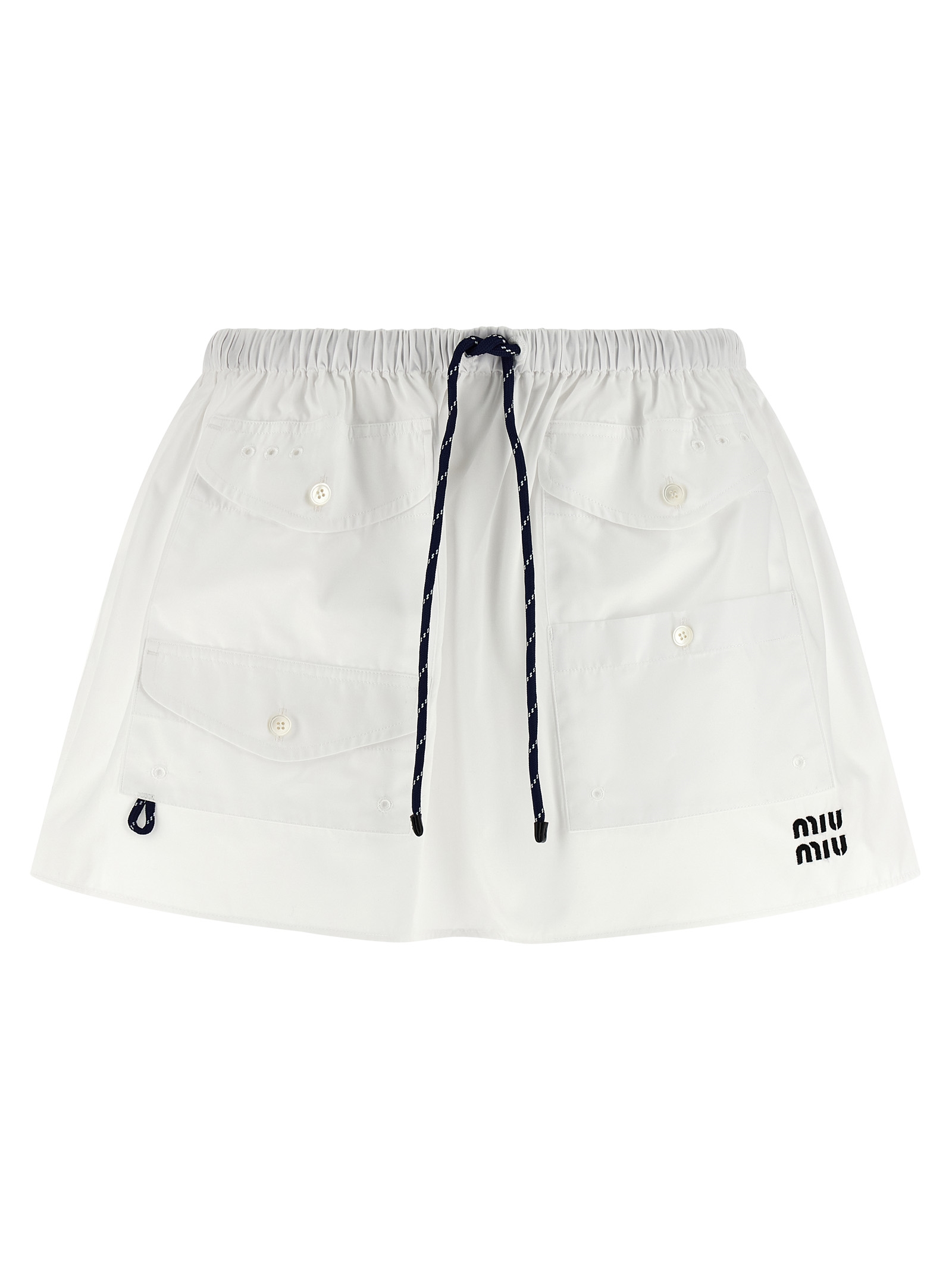 Юбка из поплина MIU MIU, белый
Юбка из поплина MIU MIU, белый