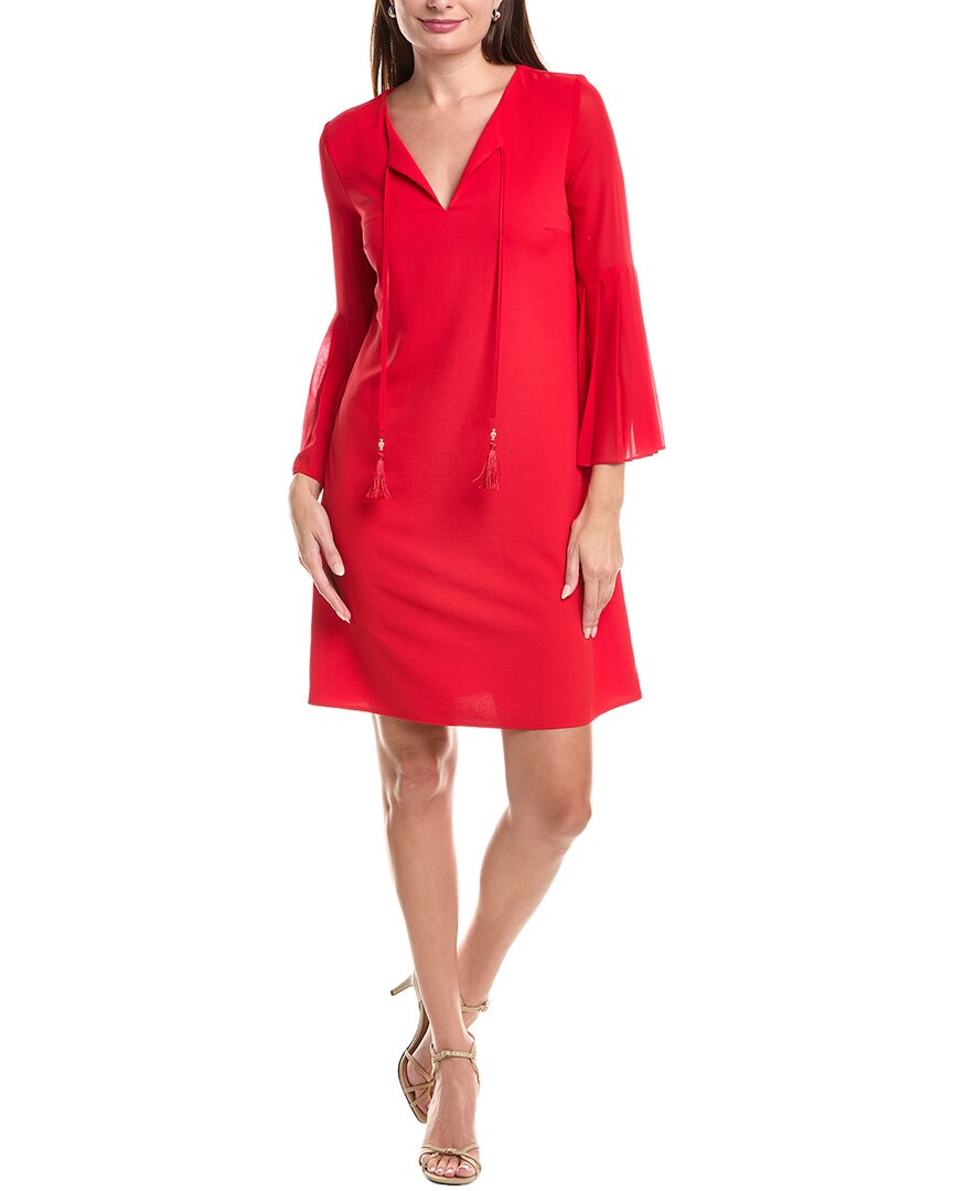 Joseph Ribkoff Платье-трапеция с плиссированными рукавами-колокол, красный
Joseph Ribkoff Платье-трапеция с плиссированными рукавами-колокол, красный