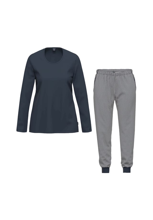 Пижама с длинными рукавами из органического хлопка. Ammann, синий
Пижама с длинными рукавами из органического хлопка. Ammann, синий