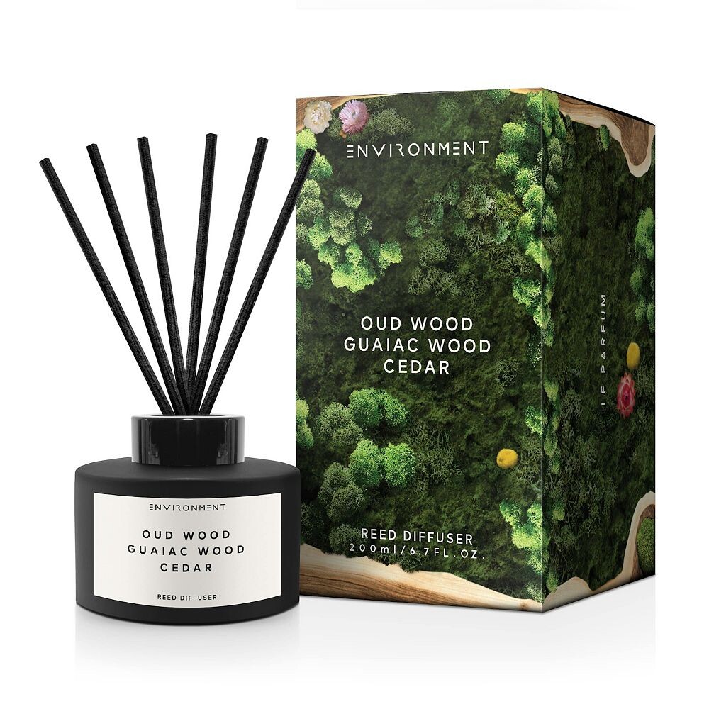 Диффузор с тростником, 200 мл, вдохновленный TF Oud Wood — уд, гваяковое дерево, кедр ENVIRONMENT, черный
Диффузор с тростником, 200 мл, вдохновленный TF Oud Wood — уд, гваяковое дерево, кедр ENVIRONMENT, черный