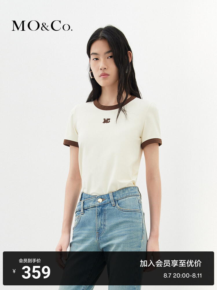 Хлопковая футболка Moco в американском стиле ретро, черный
Хлопковая футболка Moco в американском стиле ретро, черный