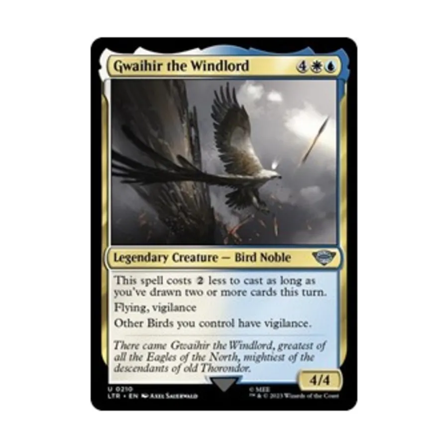 CCG Гваихир Повелитель Ветра (U), MTG - Universes Beyond: Lord of the Rings
CCG Гваихир Повелитель Ветра (U), MTG - Universes Beyond: Lord of the Rings