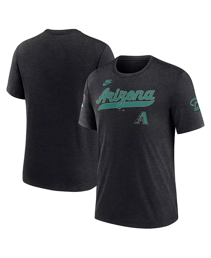 Мужская футболка Heather Black Arizona Diamondbacks из коллекции Cooperstown Collection Eras Tri-Blend Nike
Мужская футболка Heather Black Arizona Diamondbacks из коллекции Cooperstown Collection Eras Tri-Blend Nike