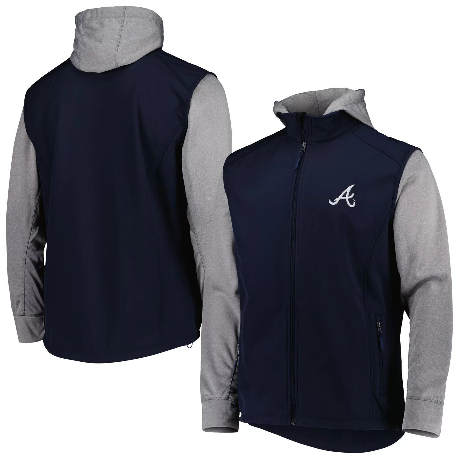 Мужская куртка Dunbrooke Navy/Heather Grey Atlanta Braves Alpha с молнией во всю длину
Мужская куртка Dunbrooke Navy/Heather Grey Atlanta Braves Alpha с молнией во всю длину