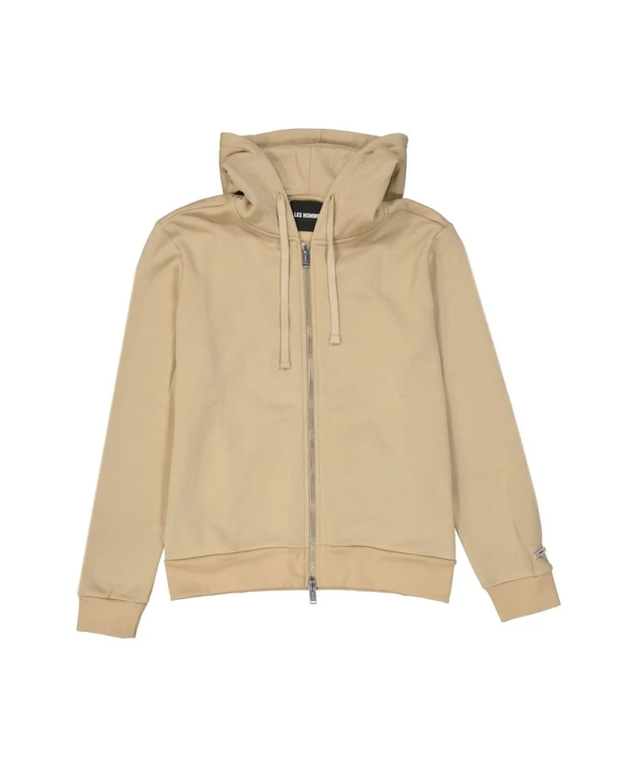 Толстовка с капюшоном на молнии Les Hommes, бежевый
Толстовка с капюшоном на молнии Les Hommes, бежевый