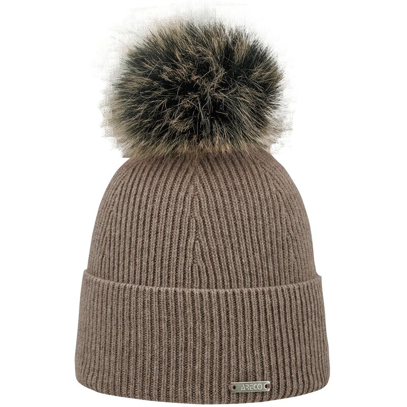 Шапка с помпоном Areco, коричневый
Шапка с помпоном Areco, коричневый