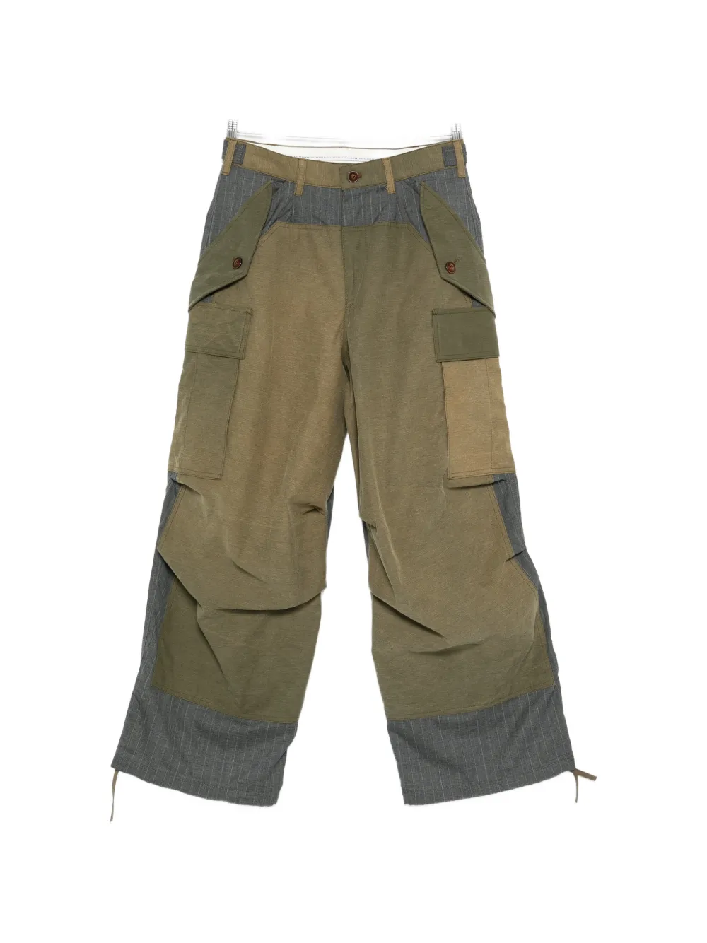 Брюки в полоску с карманами Khoki, зеленый
Брюки в полоску с карманами Khoki, зеленый