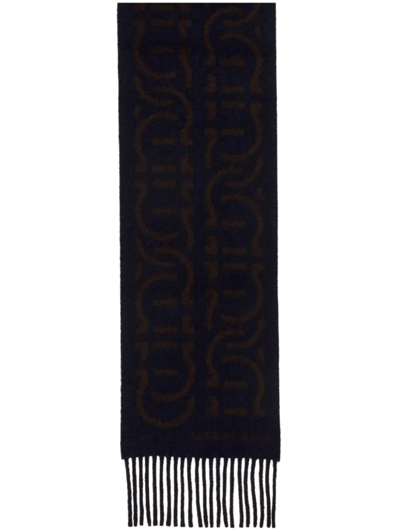 Ferragamo шарф из смесовой шерсти с принтом Gancini, коричневый
Ferragamo шарф из смесовой шерсти с принтом Gancini, коричневый
