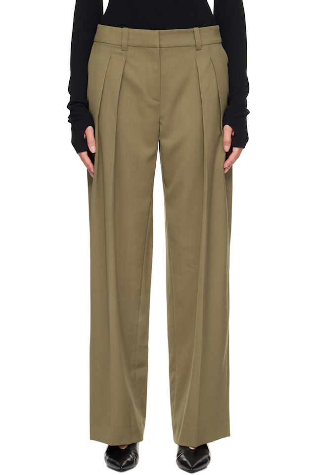 Брюки Дейтона The Frankie Shop, хаки
Брюки Дейтона The Frankie Shop, хаки