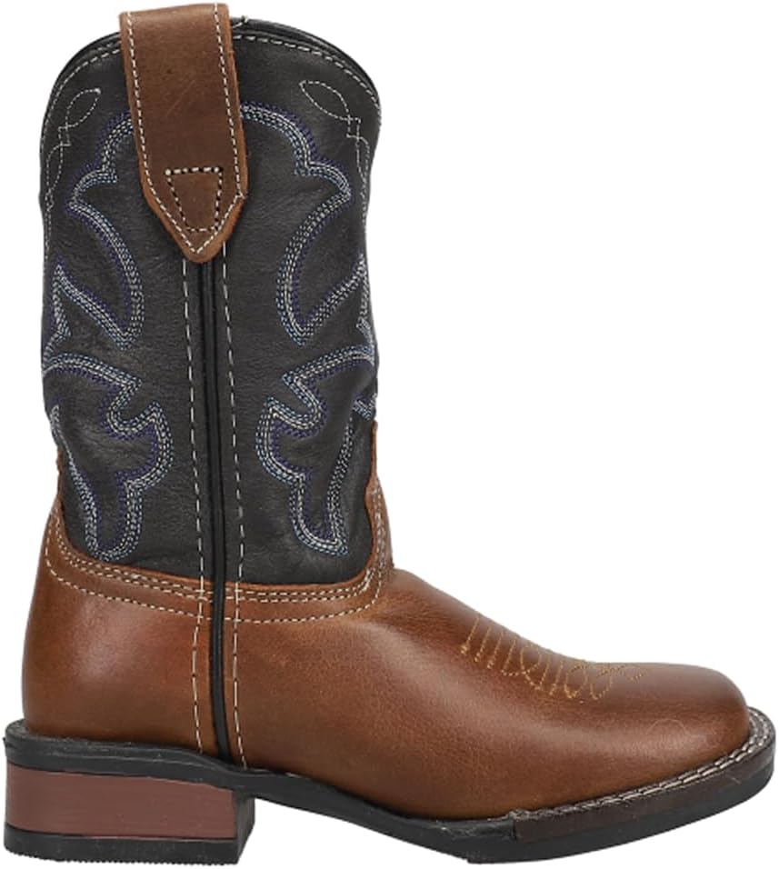 Детские ботинки Roper для мальчиков Monterey из кожи с квадратным носком и вышивкой, повседневные, средней высоты - черные, коричневые
Детские ботинки Roper для мальчиков Monterey из кожи с квадратным носком и вышивкой, повседневные, средней высоты - черные, коричневые