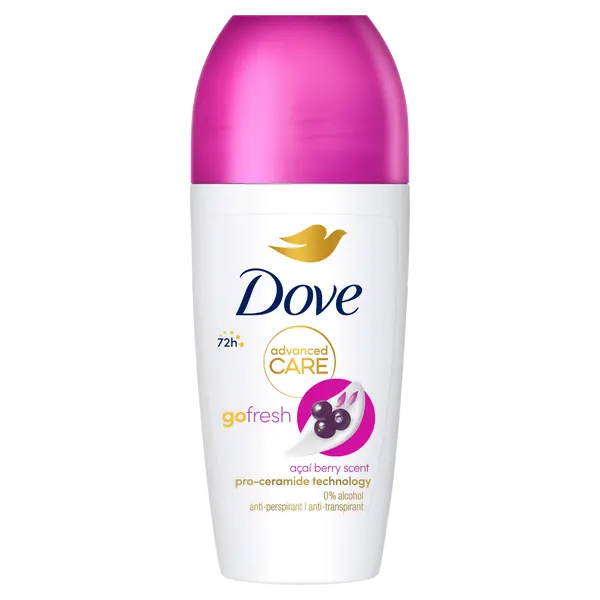 Шариковый антиперспирант для женщин, 50 мл Dove Advanced care acai berry scent
Шариковый антиперспирант для женщин, 50 мл Dove Advanced care acai berry scent