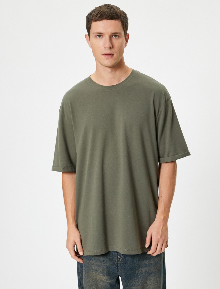 Рубашка Koton, оливковый 
Рубашка Koton, оливковый