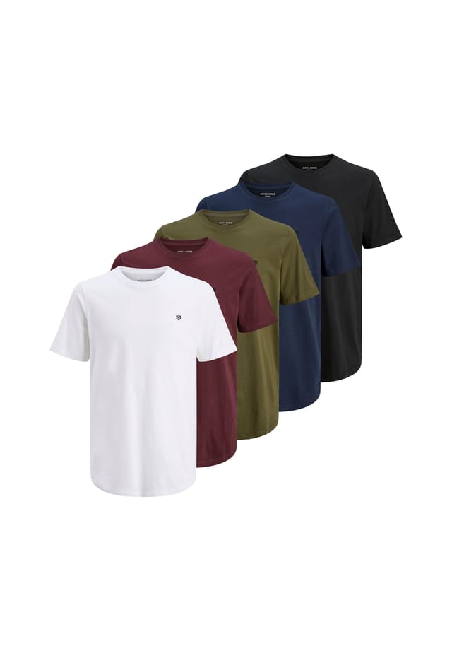 Футболка 5 шт. в упаковке - футболка jprblabrody с круглым вырезом 5 шт. в упаковке с коротким рукавом и круглым вырезом хлопок Jack & Jones, мультиколор
Футболка 5 шт. в упаковке - футболка jprblabrody с круглым вырезом 5 шт. в упаковке с коротким рукавом и круглым вырезом хлопок Jack & Jones, мультиколор