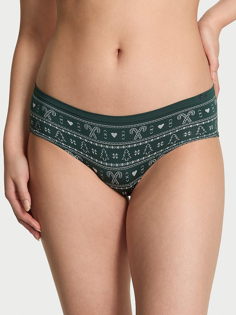 Бесшовные трусики-хипхаггеры Pink, smooth deep forest green holly-daze print
Бесшовные трусики-хипхаггеры Pink, smooth deep forest green holly-daze print