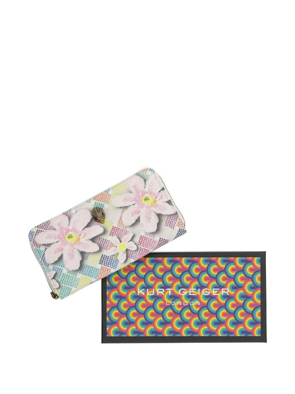 Кошелек с цветочным принтом и застежкой-молнией Kurt Geiger London, розовый
Кошелек с цветочным принтом и застежкой-молнией Kurt Geiger London, розовый