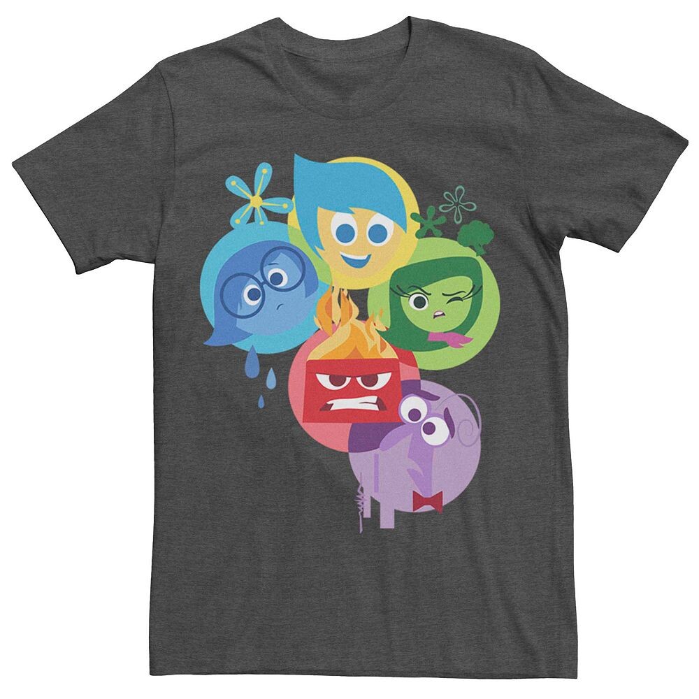 Мужская футболка Disney Pixar Inside Out Bubble Group Shot Licensed Character, цвет Charcoal Heather 
Мужская футболка Disney Pixar Inside Out Bubble Group Shot Licensed Character, цвет Charcoal Heather