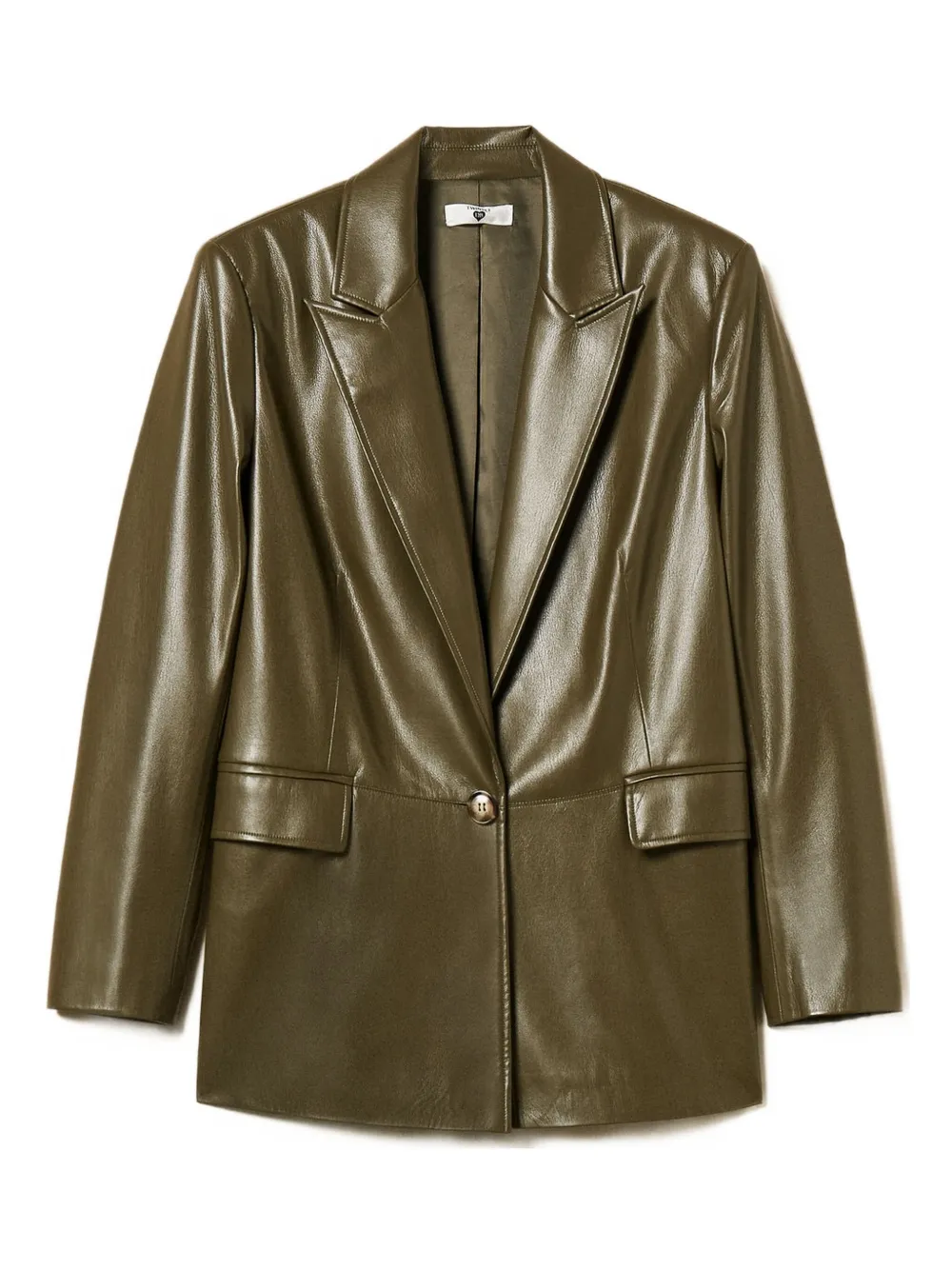 Блейзер с заостренными лацканами TWINSET, зеленый
Блейзер с заостренными лацканами TWINSET, зеленый