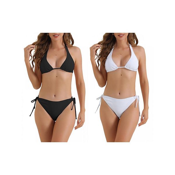 2 комплекта женского бикини с треугольным топом и завязками на шее Inspire Chic, Black White, Белый, 2 комплекта женского бикини с треугольным топом и завязками на шее Inspire Chic, Black White
2 комплекта женского бикини с треугольным топом и завязками на шее Inspire Chic, Black White, Белый, 2 комплекта женского бикини с треугольным топом и завязками на шее Inspire Chic, Black White