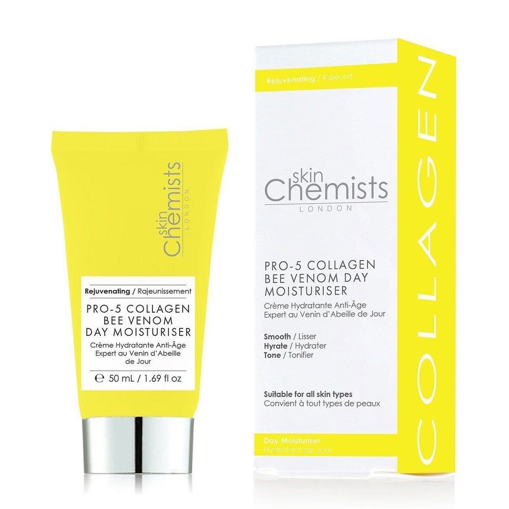 Увлажняющий крем для ухода за лицом Crema hidratante de dia pro5 collageno bee venom Skin chemists, 50 мл
Увлажняющий крем для ухода за лицом Crema hidratante de dia pro5 collageno bee venom Skin chemists, 50 мл