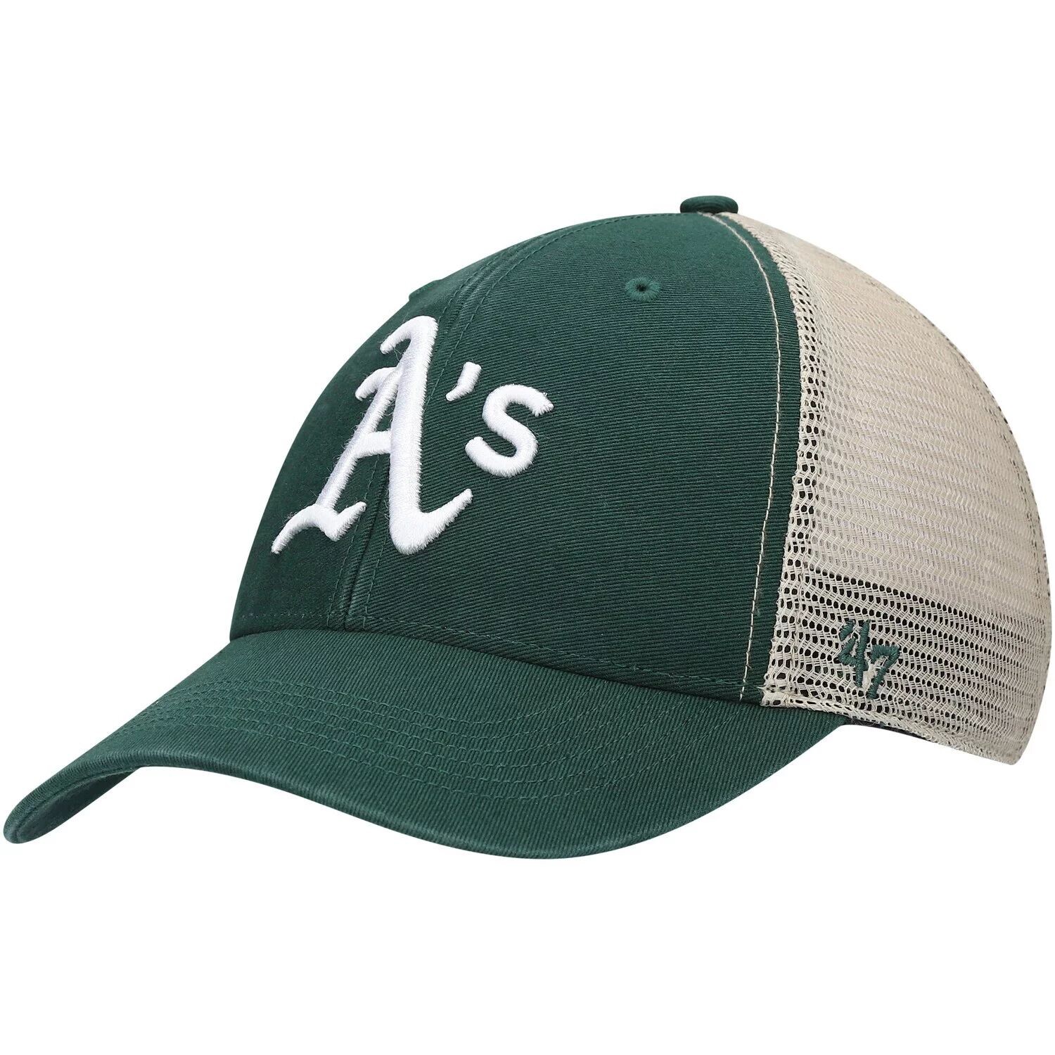 Мужская мытая кепка '47 Green/Natural Oakland Athletics Flagship MVP Trucker Snapback
Мужская мытая кепка '47 Green/Natural Oakland Athletics Flagship MVP Trucker Snapback