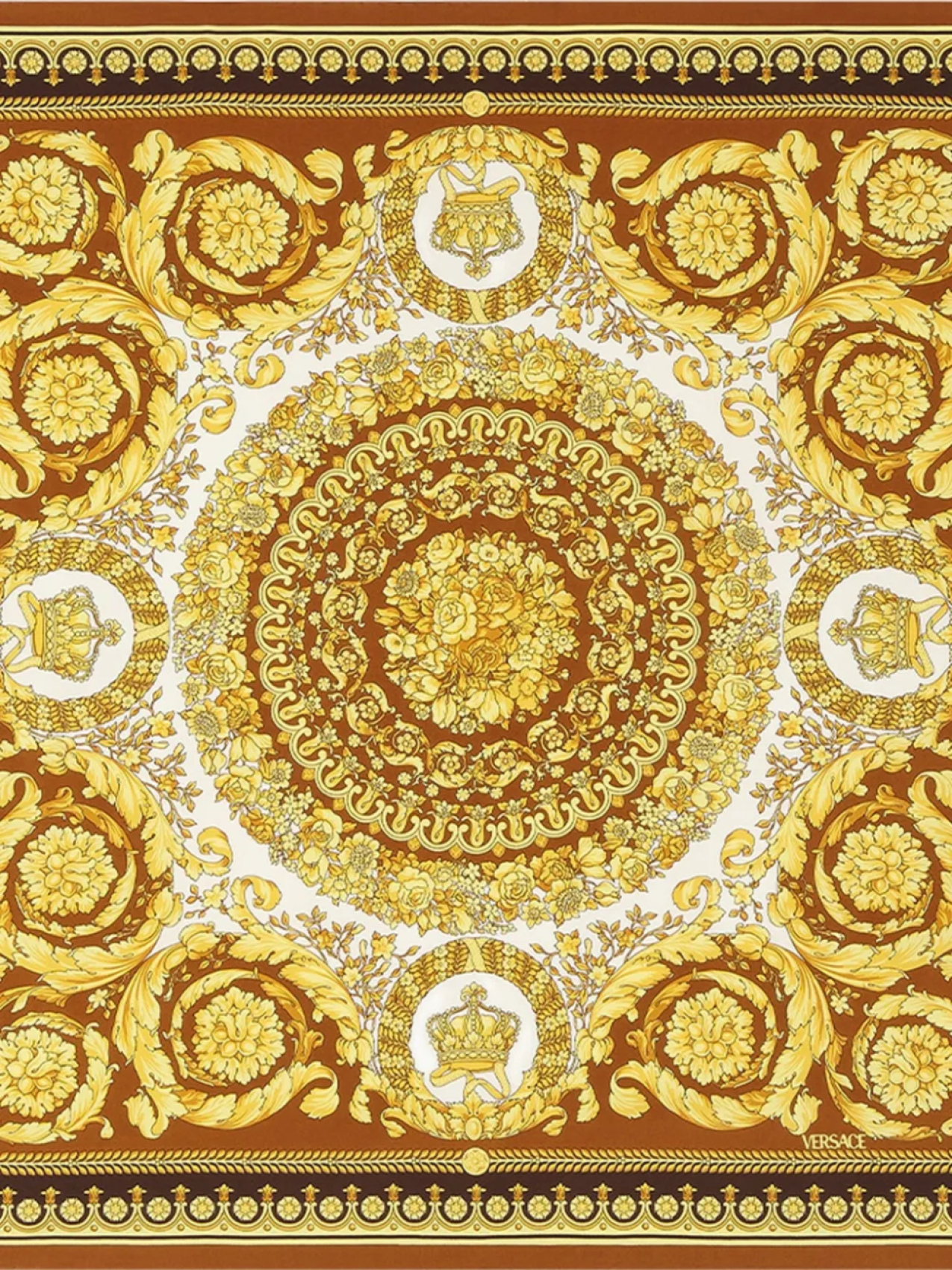 Versace шелковый шарф с принтом Barocco, желтый
Versace шелковый шарф с принтом Barocco, желтый