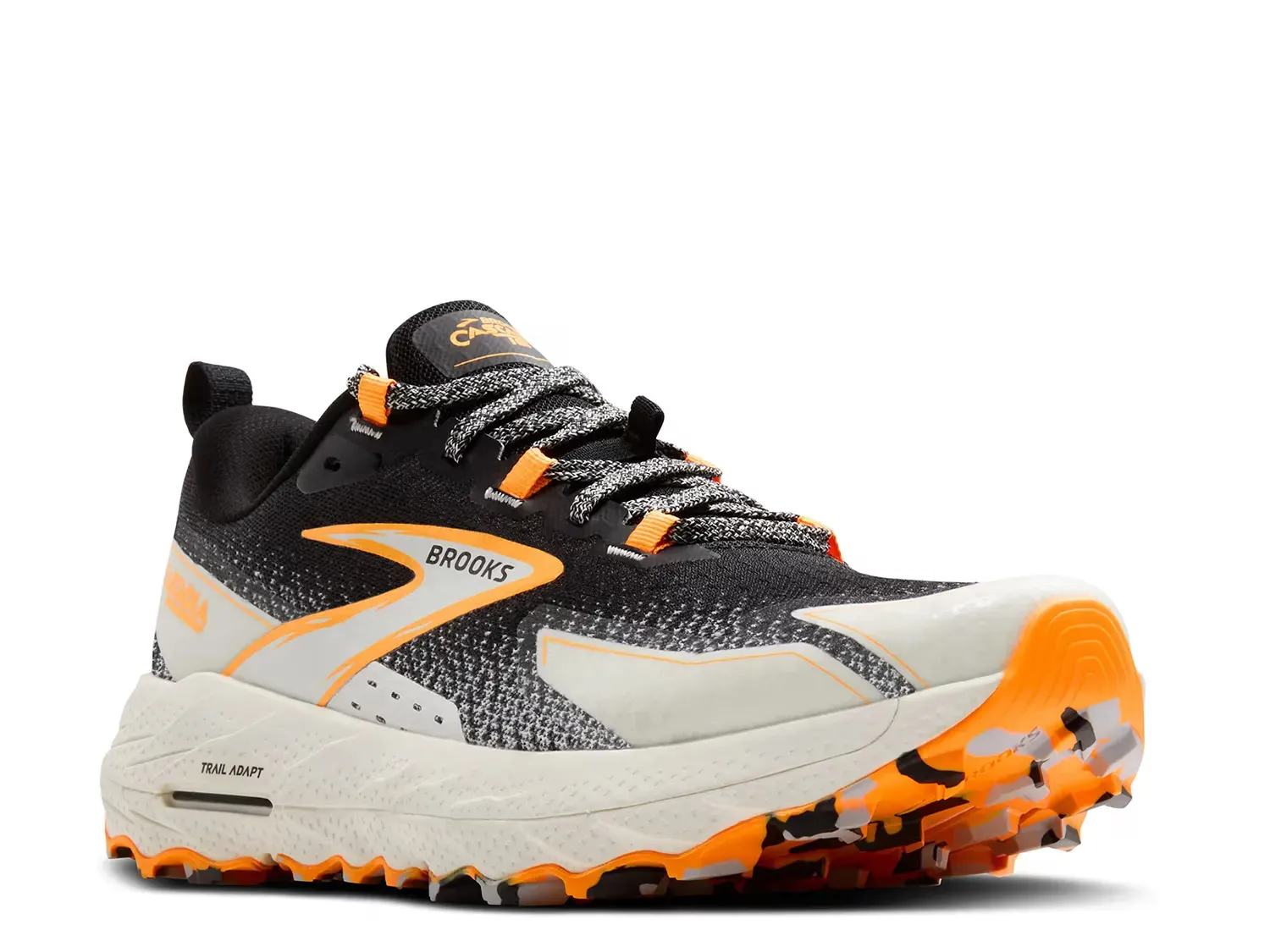 Кроссовки для трейлраннинга Cascadia 18 - мужские Brooks, Black/Orange 
Кроссовки для трейлраннинга Cascadia 18 - мужские Brooks, Black/Orange