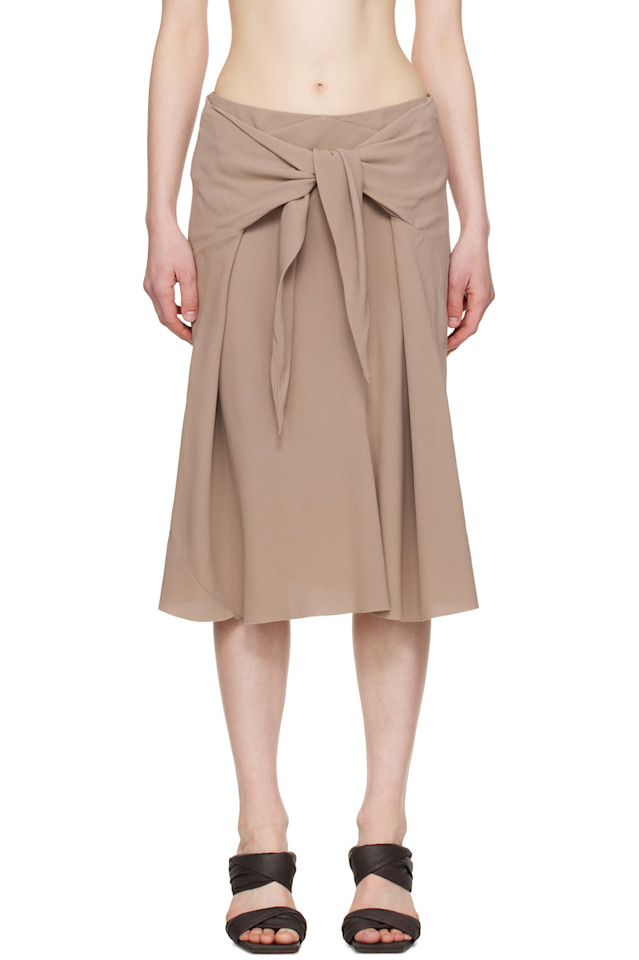 Юбка миди Hollywood strutter Rick Owens, цвет flesh 
Юбка миди Hollywood strutter Rick Owens, цвет flesh