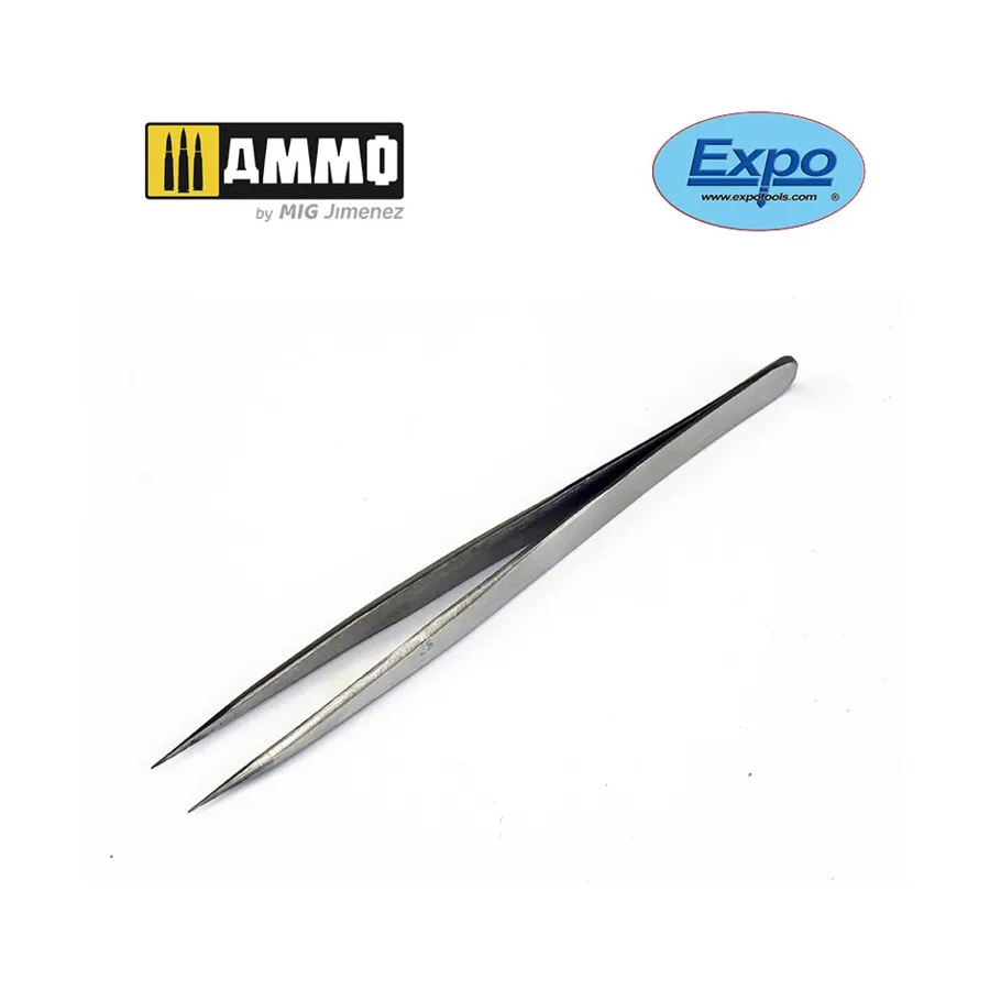 Пинцет из нержавеющей стали № 3 с острым кончиком, Expo Modelling Supplies
Пинцет из нержавеющей стали № 3 с острым кончиком, Expo Modelling Supplies
