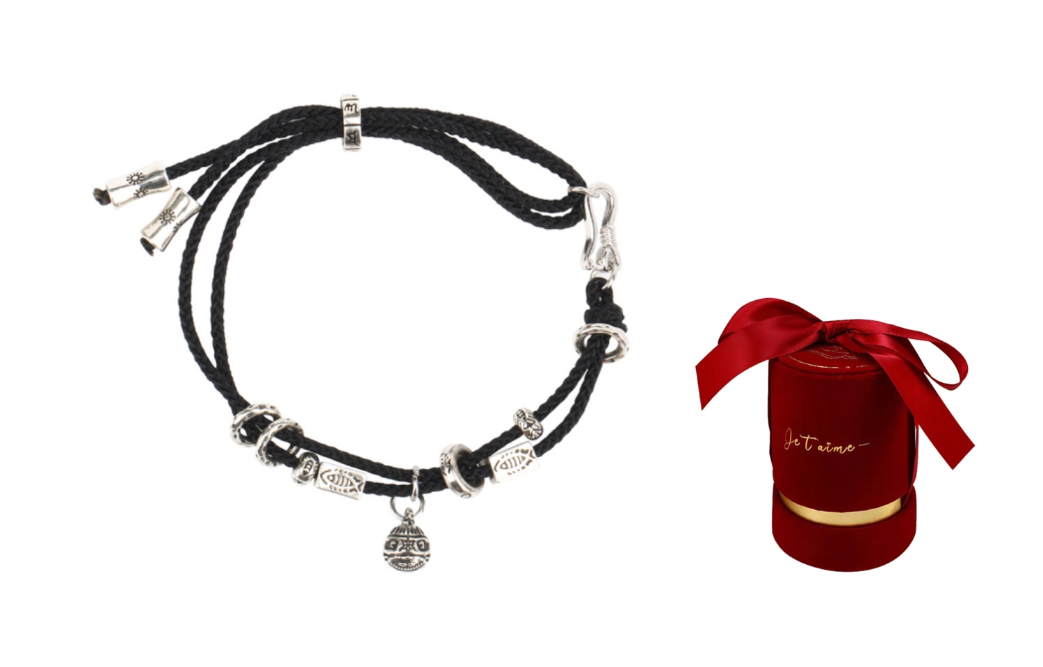 Браслет унисекс MUSTKOO, черный/красный
Браслет унисекс MUSTKOO, черный/красный