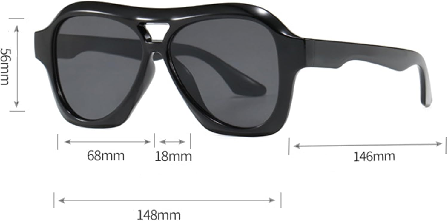 Солнцезащитные очки Bullabulling в стиле ретро с двойной перемычкой для женщин и мужчин, модные солнцезащитные очки «кошачий глаз» с плоской верхней частью для женщин и мужчин, Gray/Gray
Солнцезащитные очки Bullabulling в стиле ретро с двойной перемычкой для женщин и мужчин, модные солнцезащитные очки «кошачий глаз» с плоской верхней частью для женщин и мужчин, Gray/Gray