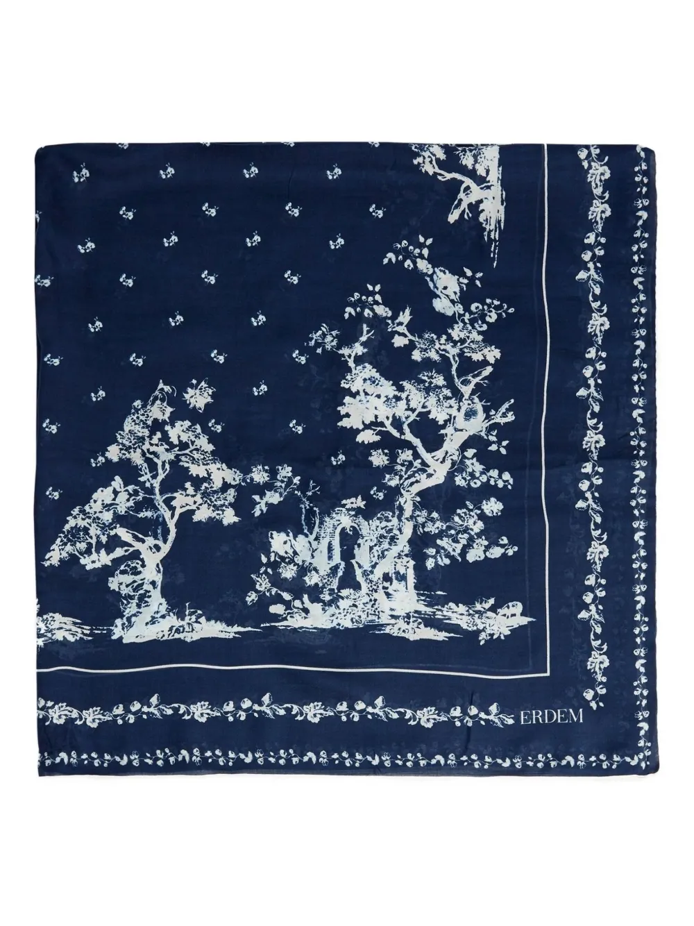 Шарф с цветочным принтом ERDEM, синий
Шарф с цветочным принтом ERDEM, синий