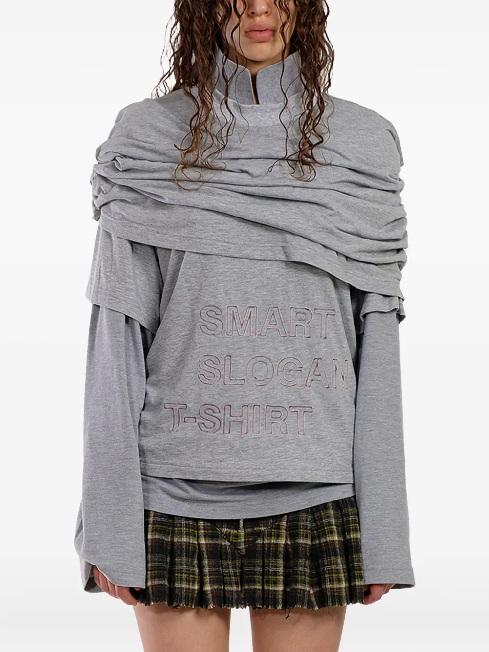 Драпированная футболка с длинными рукавами Natasha Zinko, серый
Драпированная футболка с длинными рукавами Natasha Zinko, серый