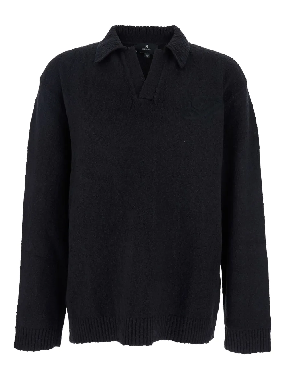 Вязаный пуловер-поло Represent, черный
Вязаный пуловер-поло Represent, черный