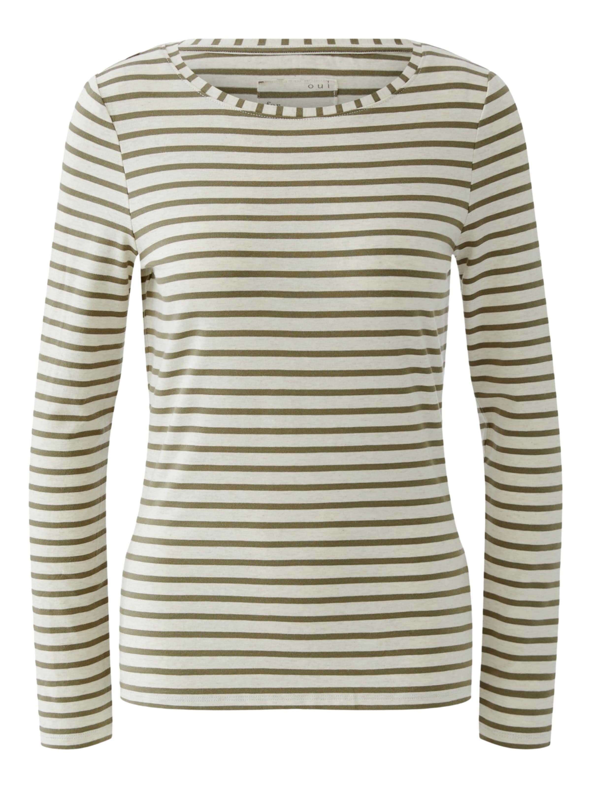 OUI Лонгслив 'SUMIKO' цвета хаки, крапчатый белый
OUI Лонгслив 'SUMIKO' цвета хаки, крапчатый белый