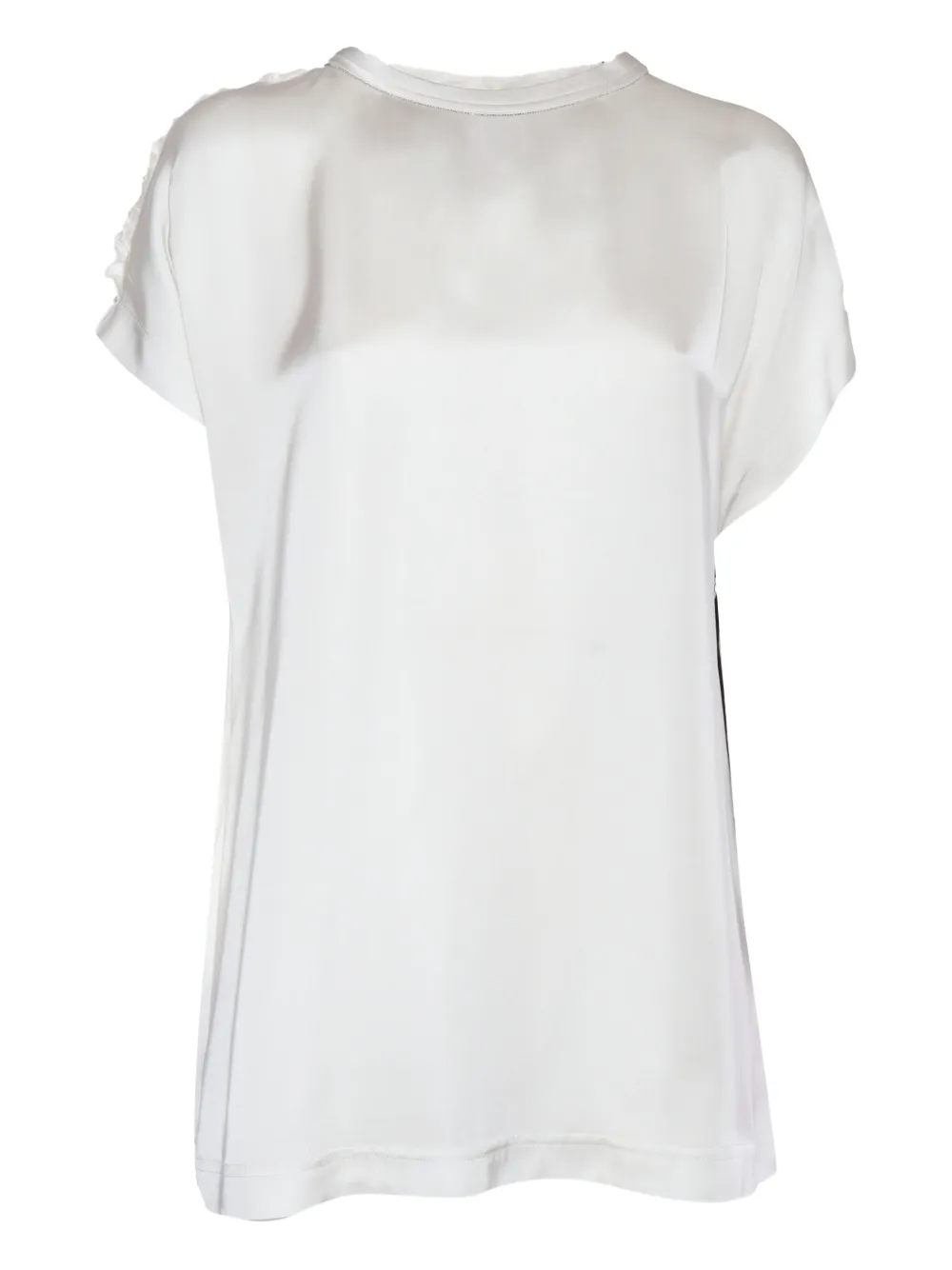 Топ со сборками и кристаллами Fabiana Filippi, белый
Топ со сборками и кристаллами Fabiana Filippi, белый