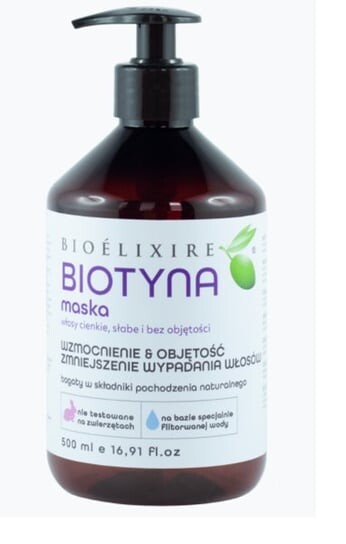 Маска с биотином 500мл BIOELIXIRE
Маска с биотином 500мл BIOELIXIRE