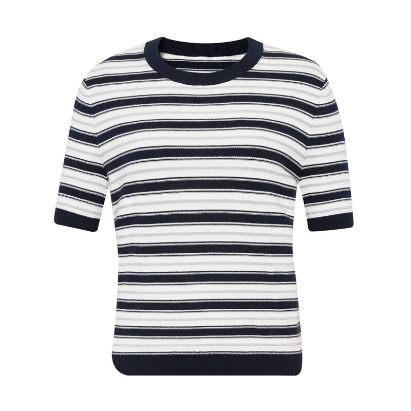 Пуловер полосатый Deep Breath с короткими рукавами, красный / синий
Пуловер полосатый Deep Breath с короткими рукавами, красный / синий