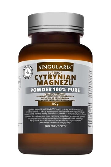 Singularis, Superior Magnesium Citrate Powder 100% Pure, Добавка , порошок 100 г
Singularis, Superior Magnesium Citrate Powder 100% Pure, Добавка , порошок 100 г