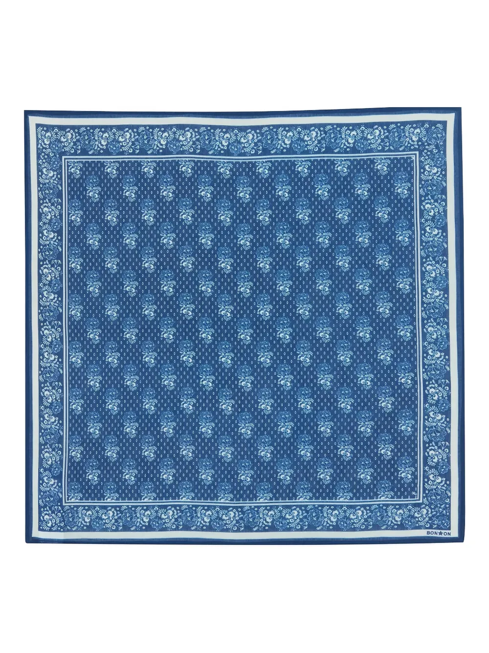 Шарф с цветочным принтом Bonton, синий
Шарф с цветочным принтом Bonton, синий