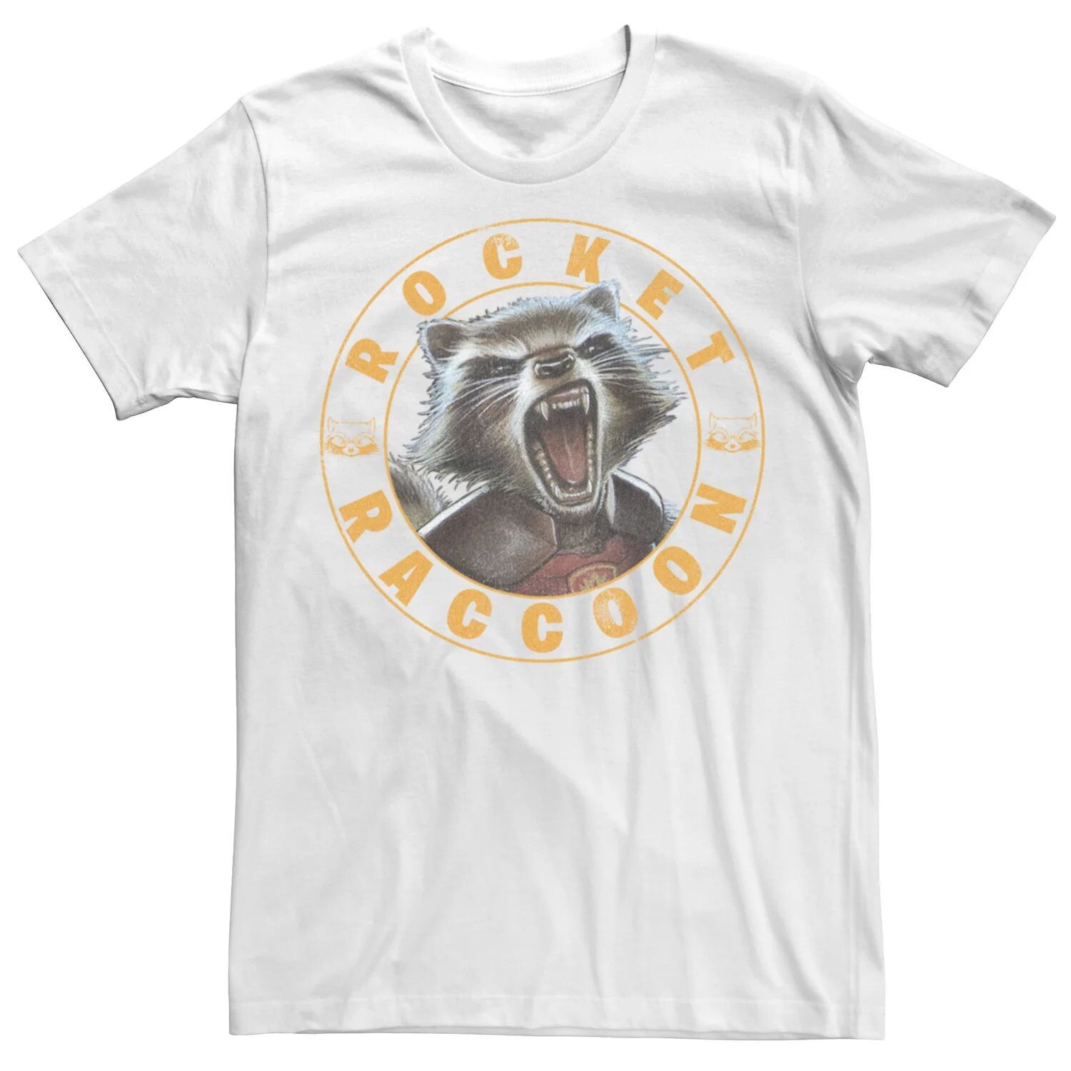 Мужская футболка с портретом рычащего енота Marvel Guardians of The Galaxy Licensed Character
Мужская футболка с портретом рычащего енота Marvel Guardians of The Galaxy Licensed Character