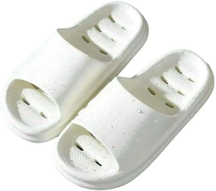 Тапочки для ванной с дренажем, быстросохнущие шлепанцы для душа, мягкие, полые, унисекс, противоскользящие шлепки EVA Dmmwcx, белый
Тапочки для ванной с дренажем, быстросохнущие шлепанцы для душа, мягкие, полые, унисекс, противоскользящие шлепки EVA Dmmwcx, белый