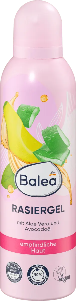 Гель для бритья алоэ вера Масло авокадо 200мл Balea
Гель для бритья алоэ вера Масло авокадо 200мл Balea