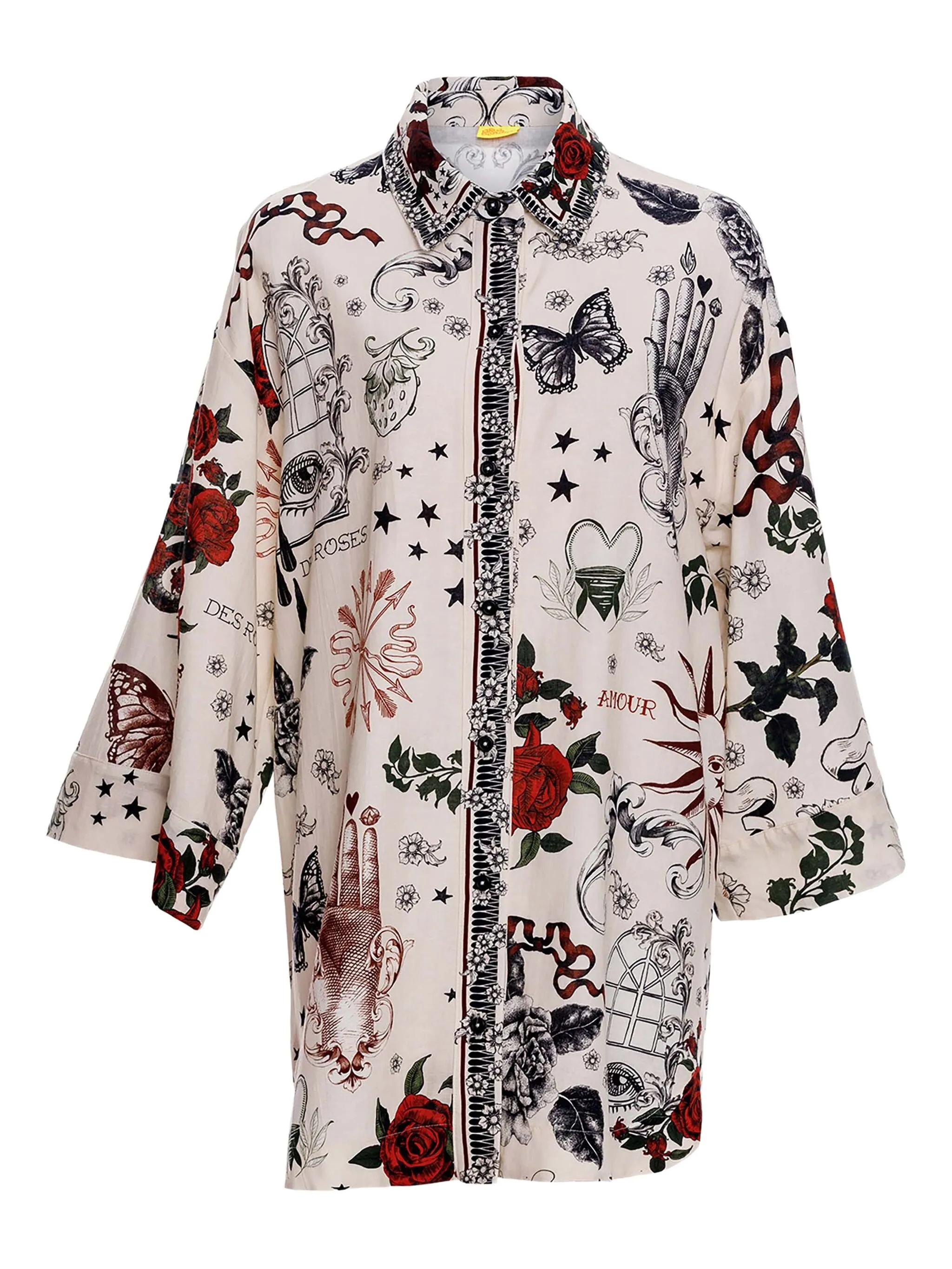 Рубашка Chrissy с цветочным принтом Agua Bendita, белый
Рубашка Chrissy с цветочным принтом Agua Bendita, белый