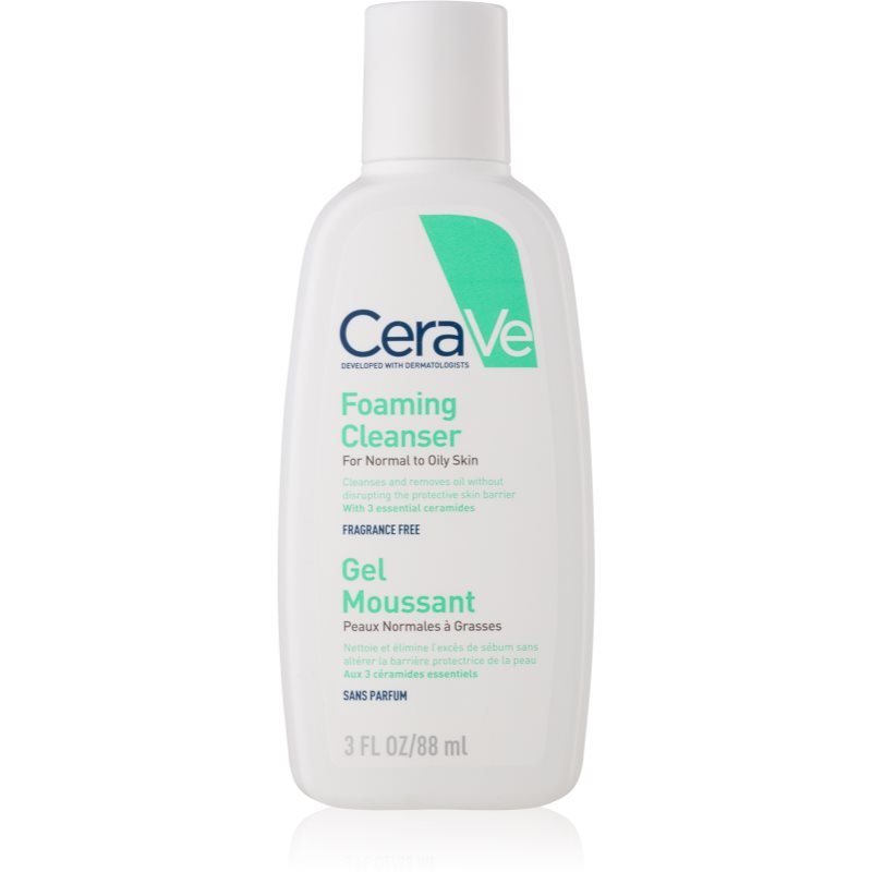 CeraVe Cleansers пенящийся очищающий гель для нормальной и комбинированной кожи 88 мл
CeraVe Cleansers пенящийся очищающий гель для нормальной и комбинированной кожи 88 мл