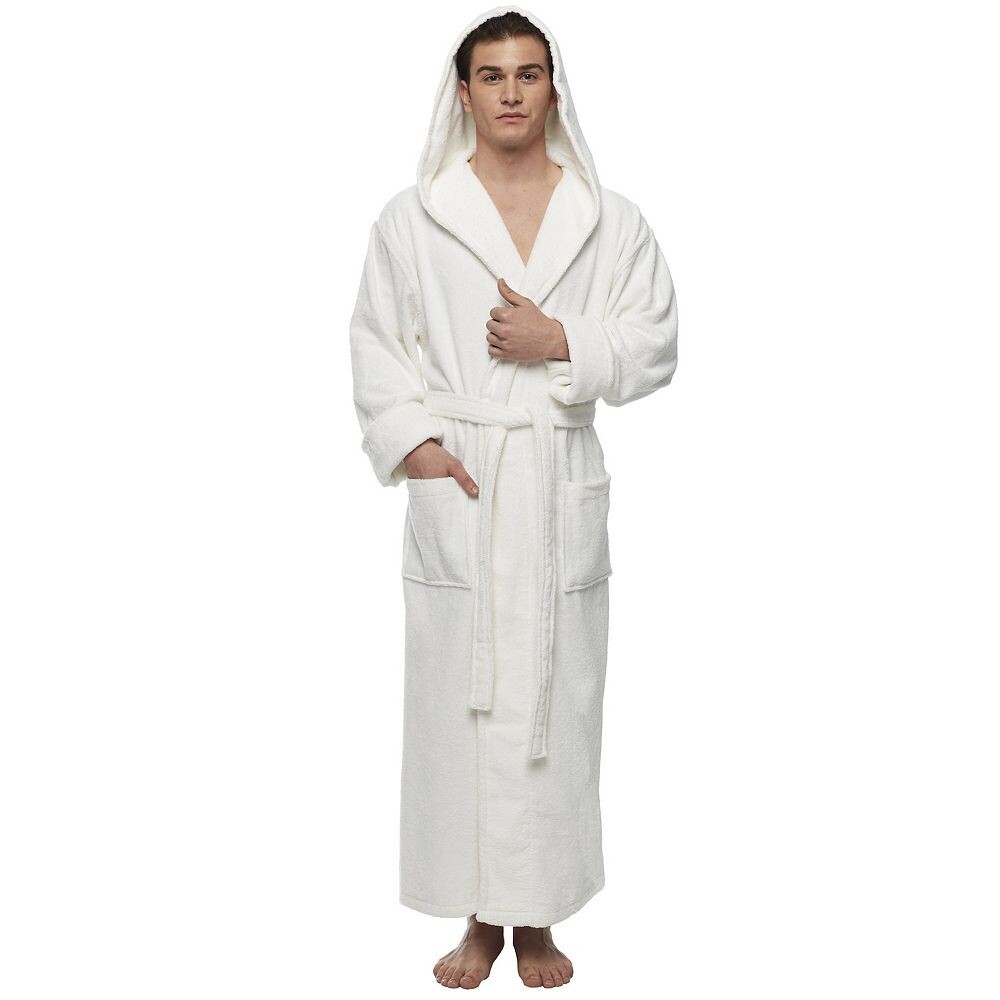 Мужской длинный хлопковый халат с капюшоном до щиколотки ARUS, белый
Мужской длинный хлопковый халат с капюшоном до щиколотки ARUS, белый